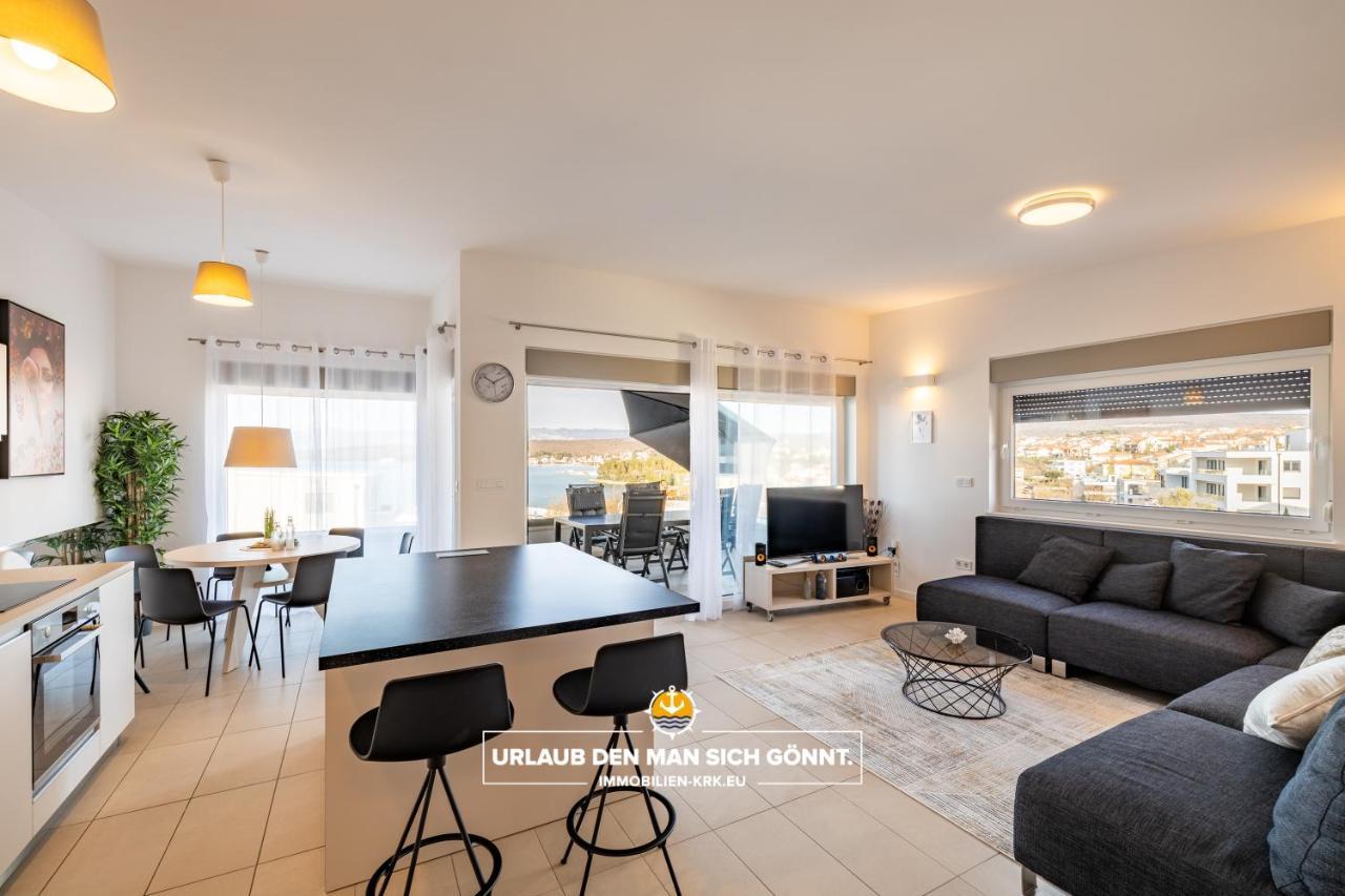 Ferienwohnung Penthouse Panorama Deluxe In Malinska Exterior foto
